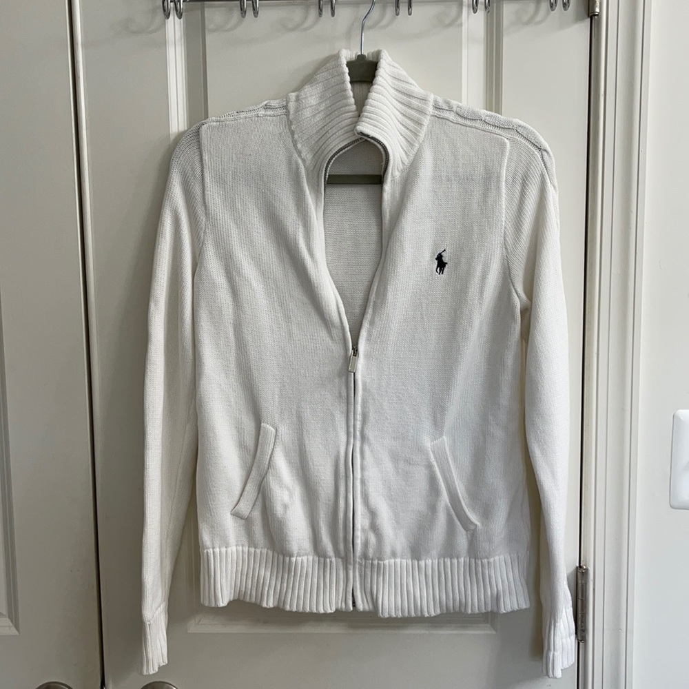 Ralph Lauren Zip Up Collared Sweater